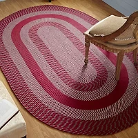 Better Trends Newport Braid Oval Rug