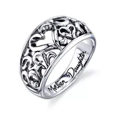 Inspired Moments™ Sterling Silver Mother Daughter Ring