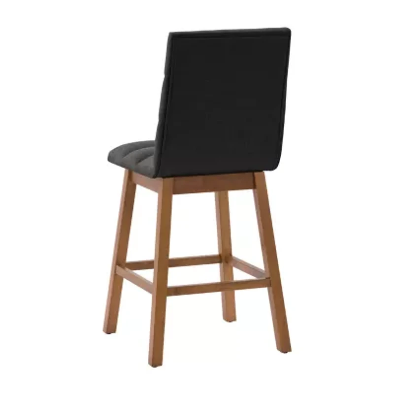 Corliving Boston Dining Collection 2-pc. Upholstered Tufted Bar Stool