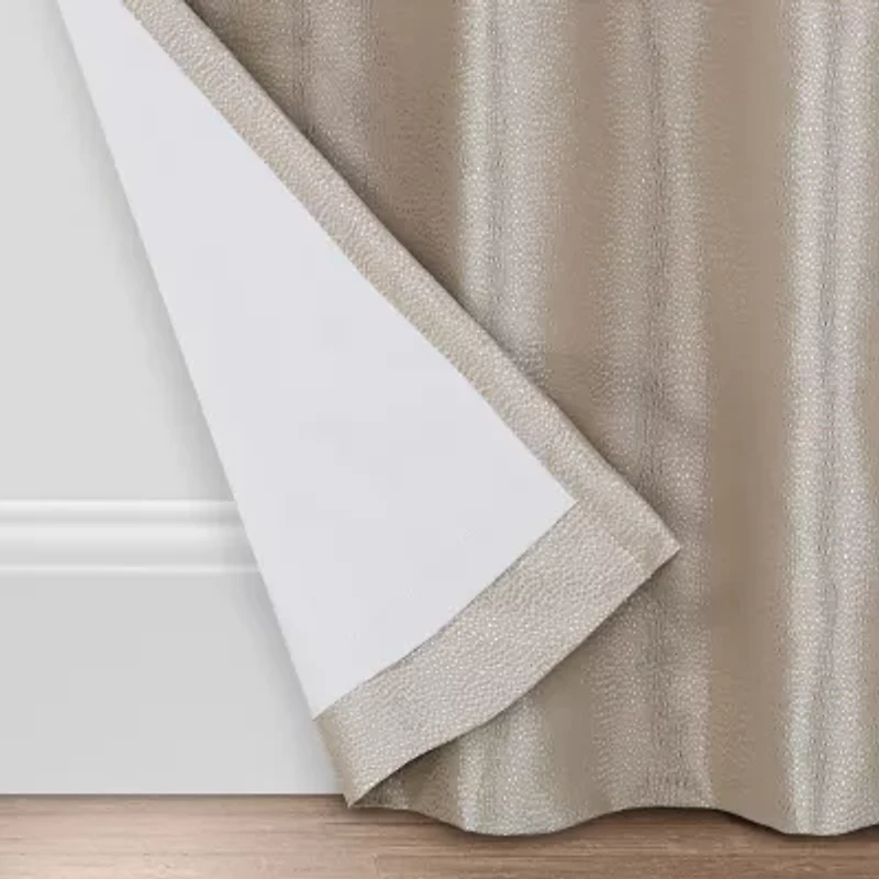 Eclipse Shimmer Grommet Top Energy Saving Blackout Single Curtain Panel
