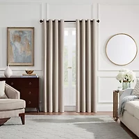 Eclipse Shimmer Grommet Top Energy Saving Blackout Single Curtain Panel
