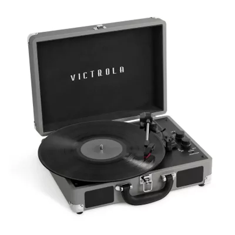 Victrola Journey Bluetooth Suitcase Record Player with 3-speed Turntable