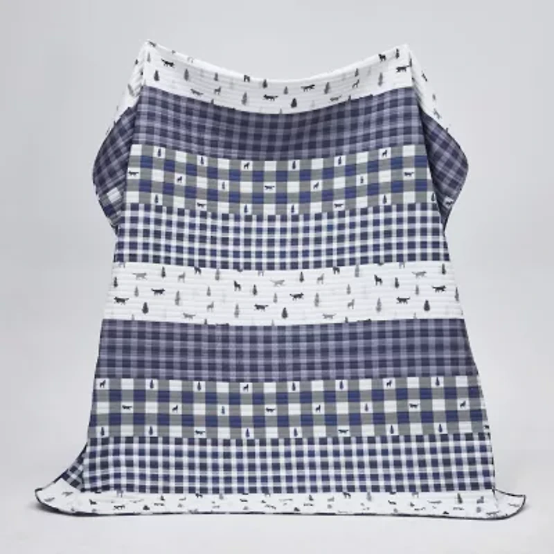 Linery Buffalo Plaid Reversible Quilt Set