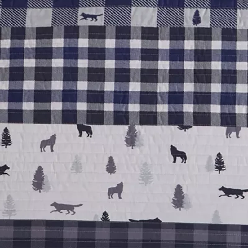 Linery Buffalo Plaid Reversible Quilt Set