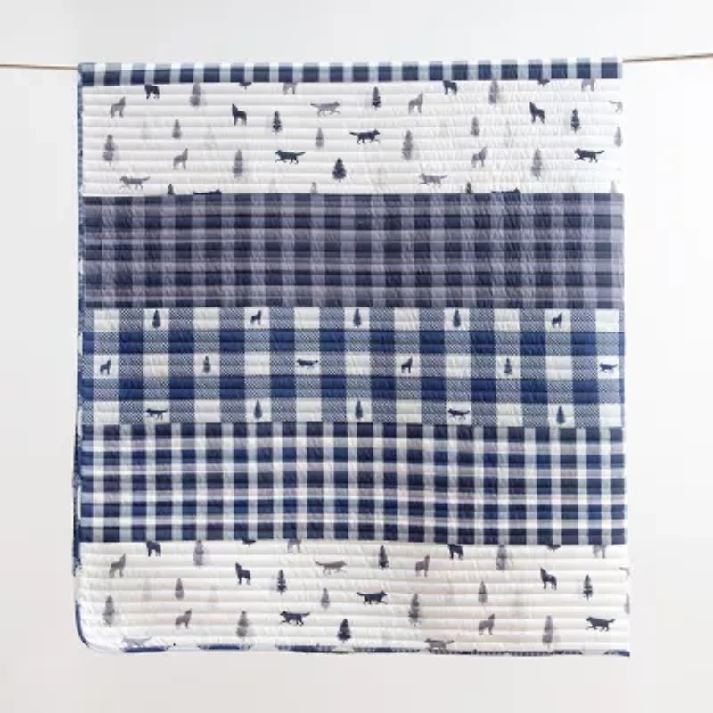 Linery Buffalo Plaid Reversible Quilt Set