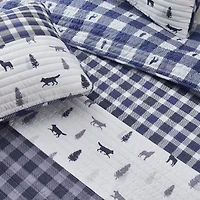 Linery Buffalo Plaid Reversible Quilt Set