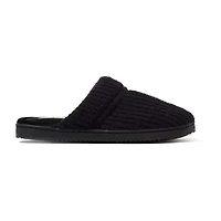 Dearfoams Serena Marled Chenille Scuff Womens Memory Foam Slip-On Slippers