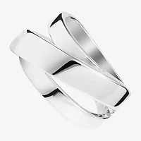 Sparkle Allure Womens 7.5MM Pure Silver Over Brass Band