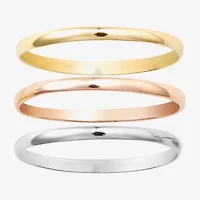 Silver Treasures Womens Sterling Ring Set