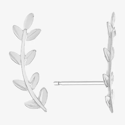 Silver Treasures Womens Sterling Silver Ear Climbers