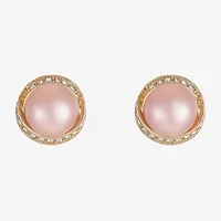 Monet Jewelry Simulated Pearl 12.5mm Round Stud Earrings