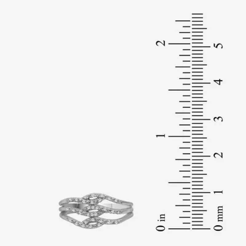 Limited Quantities! Womens 1/10 CT. T.W. Natural White Diamond Sterling Silver Cocktail Ring