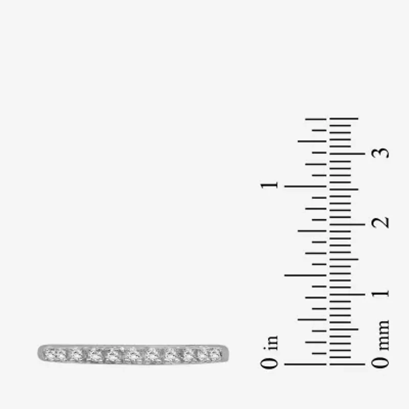 Limited Quantities! Womens 1/10 CT. T.W. Natural White Diamond Sterling Silver Wedding Band