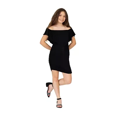 24sevenkid Big Kid Girls Short Sleeve Party Dress