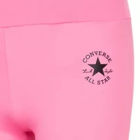 Converse Big Kid Girls Quick Dry High Rise Active Straight Full Length Leggings