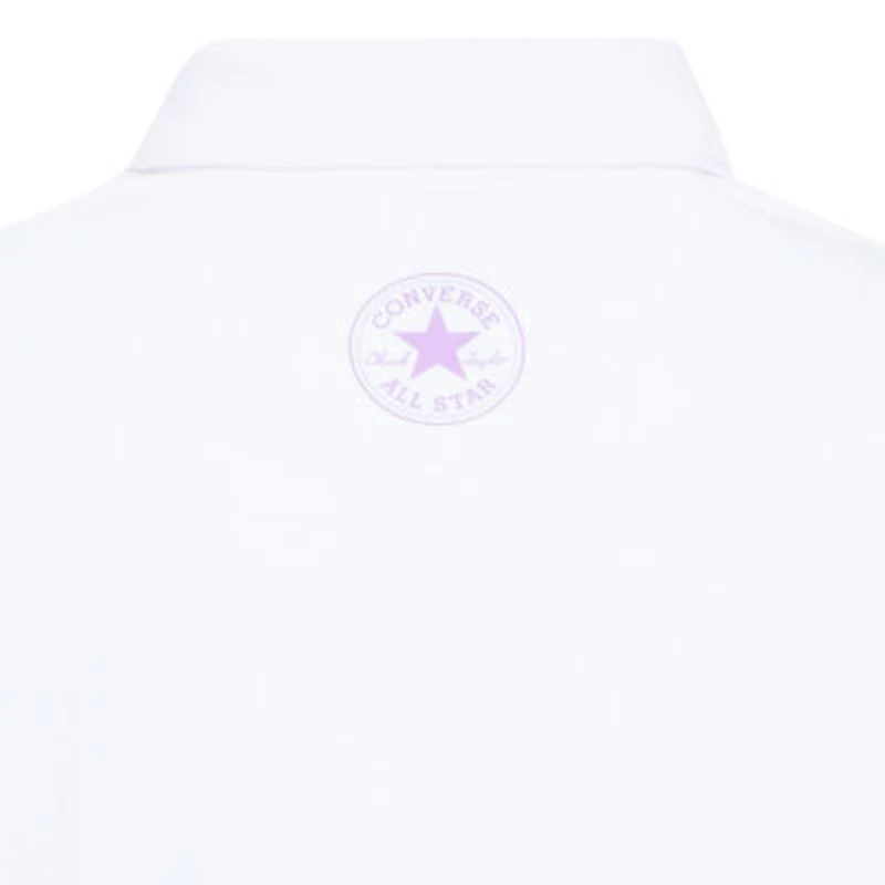 Converse Big Kid Girls Short Sleeve Boxy Fit Polo Shirt