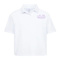 Converse Big Kid Girls Short Sleeve Boxy Fit Polo Shirt