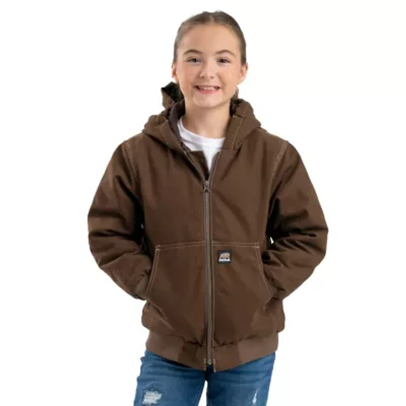 Berne Little & Big Kid Unisex Hooded Heavyweight Quilted Jacket