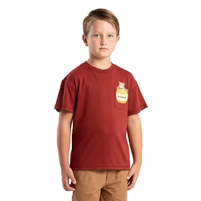 Berne Little & Big Kid Unisex Crew Neck Short Sleeve Moisture Wicking Active T-Shirt
