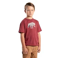 Berne Little & Big Kid Unisex Crew Neck Short Sleeve Moisture Wicking Active T-Shirt