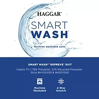 Haggar Smart Wash Premium Mens Stretch Fabric Classic Fit Suit Jacket