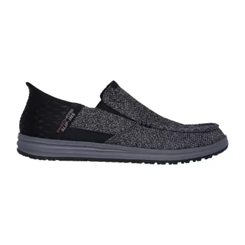 Skechers Hands Free Slip-Ins Melson Bentin Mens Round Closed Toe Slip-On Shoe