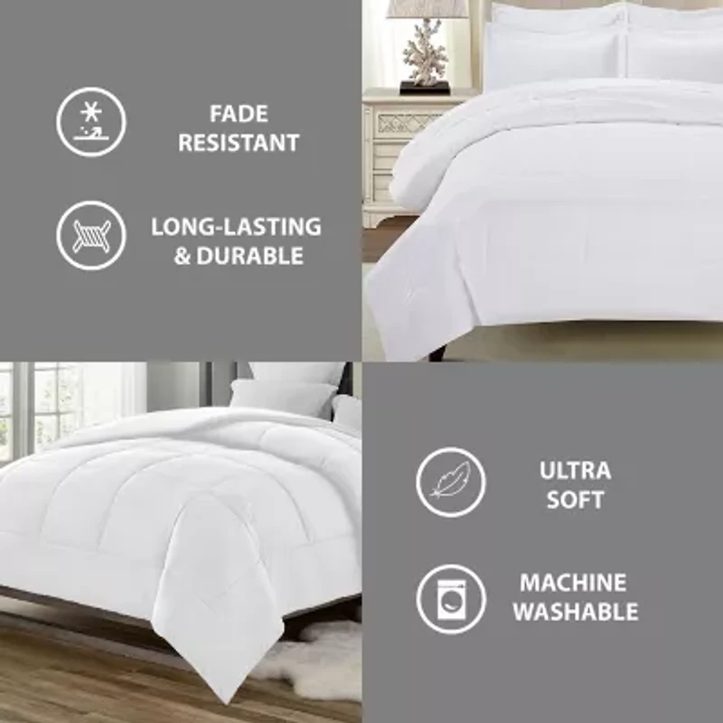 Swift Home All-Season Ultra Soft Essential Midweight Reversible Down Alternative Wrinkle Resistant Comforter