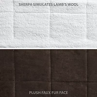 Swift Home Cozy Plush Faux Fur & Sherpa Reversible 3-pc. Midweight Down Alternative Comforter Set