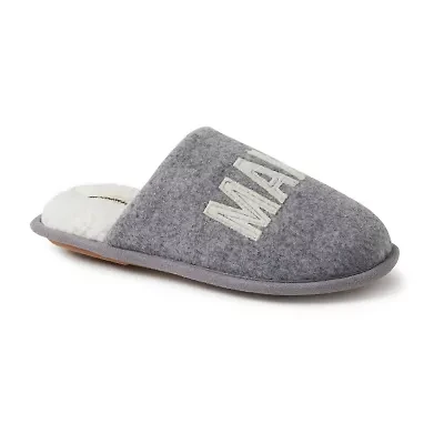 Dearfoams Mama Bear Plaid Scuff Womens Memory Foam Slip-On Slippers