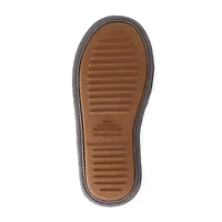 Dearfoams Mama Bear Plaid Scuff Womens Memory Foam Slip-On Slippers