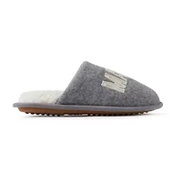Dearfoams Mama Bear Plaid Scuff Womens Memory Foam Slip-On Slippers