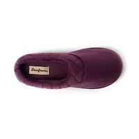 Dearfoams Darcy Velour Scuff Womens Memory Foam Clog Slippers