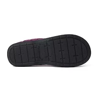 Dearfoams Darcy Velour Scuff Womens Memory Foam Clog Slippers
