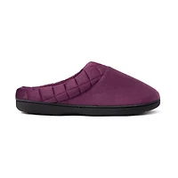 Dearfoams Darcy Velour Scuff Womens Memory Foam Clog Slippers