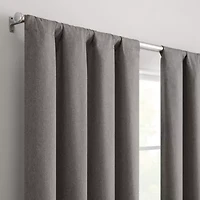 Eclipse Cannes Magnitech Rod Pocket 100% Blackout Single Curtain Panel