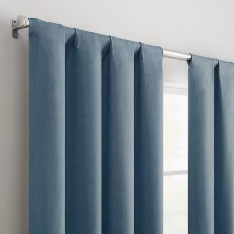 Eclipse Cannes Magnitech Rod Pocket 100% Blackout Single Curtain Panel