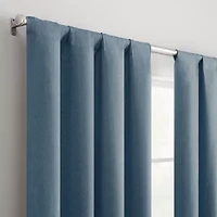 Eclipse Cannes Magnitech Rod Pocket 100% Blackout Single Curtain Panel