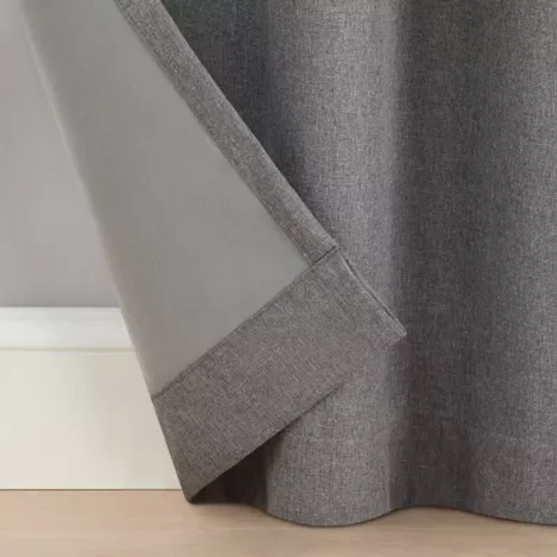 Eclipse Cannes Magnitech Rod Pocket 100% Blackout Single Curtain Panel