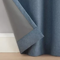 Eclipse Cannes Magnitech Rod Pocket 100% Blackout Single Curtain Panel