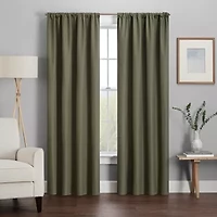 Eclipse Kendall Rod Pocket Blackout Single Curtain Panel