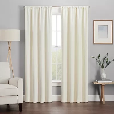 Eclipse Kendall Rod Pocket Blackout Single Curtain Panel