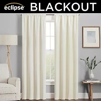 Eclipse Kendall Rod Pocket Blackout Single Curtain Panel