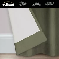 Eclipse Kendall Rod Pocket Blackout Single Curtain Panel