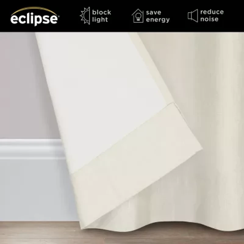 Eclipse Kendall Rod Pocket Blackout Single Curtain Panel