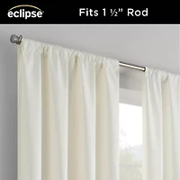 Eclipse Kendall Rod Pocket Blackout Single Curtain Panel