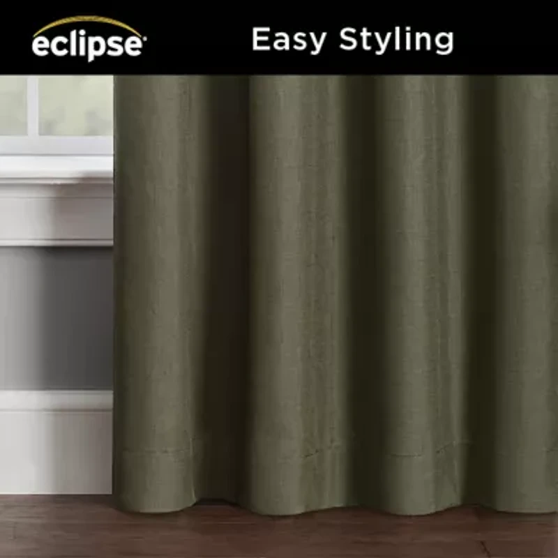 Eclipse Kendall Rod Pocket Blackout Single Curtain Panel