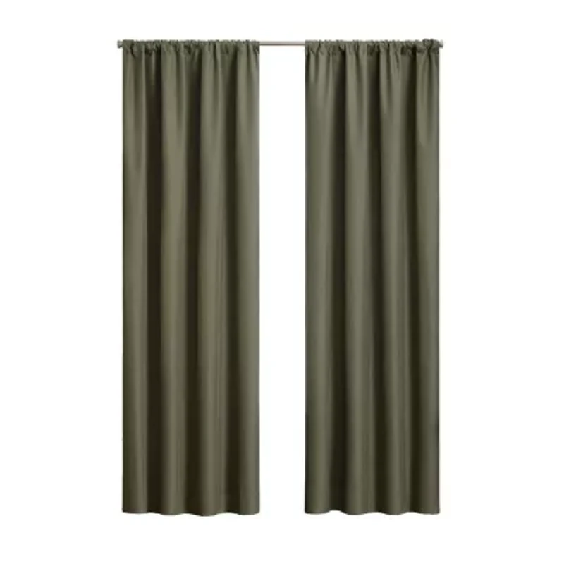 Eclipse Kendall Rod Pocket Blackout Single Curtain Panel
