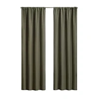 Eclipse Kendall Rod Pocket Blackout Single Curtain Panel