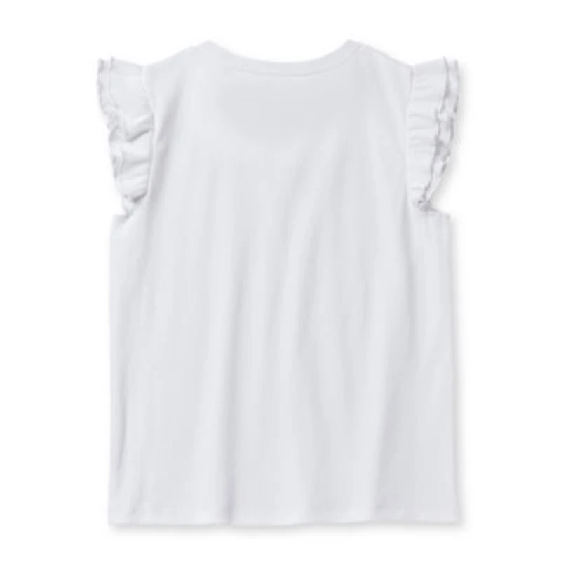 Thereabouts Little & Big Kid Girls Round Neck Short Sleeve T-Shirt