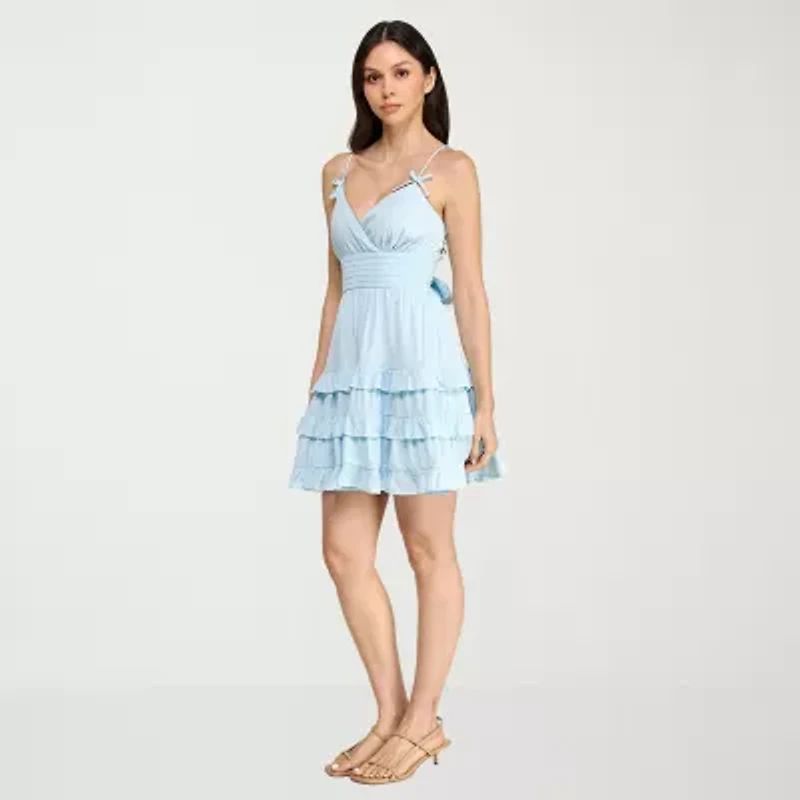 Trixxi Womens Juniors Fit + Flare Dress